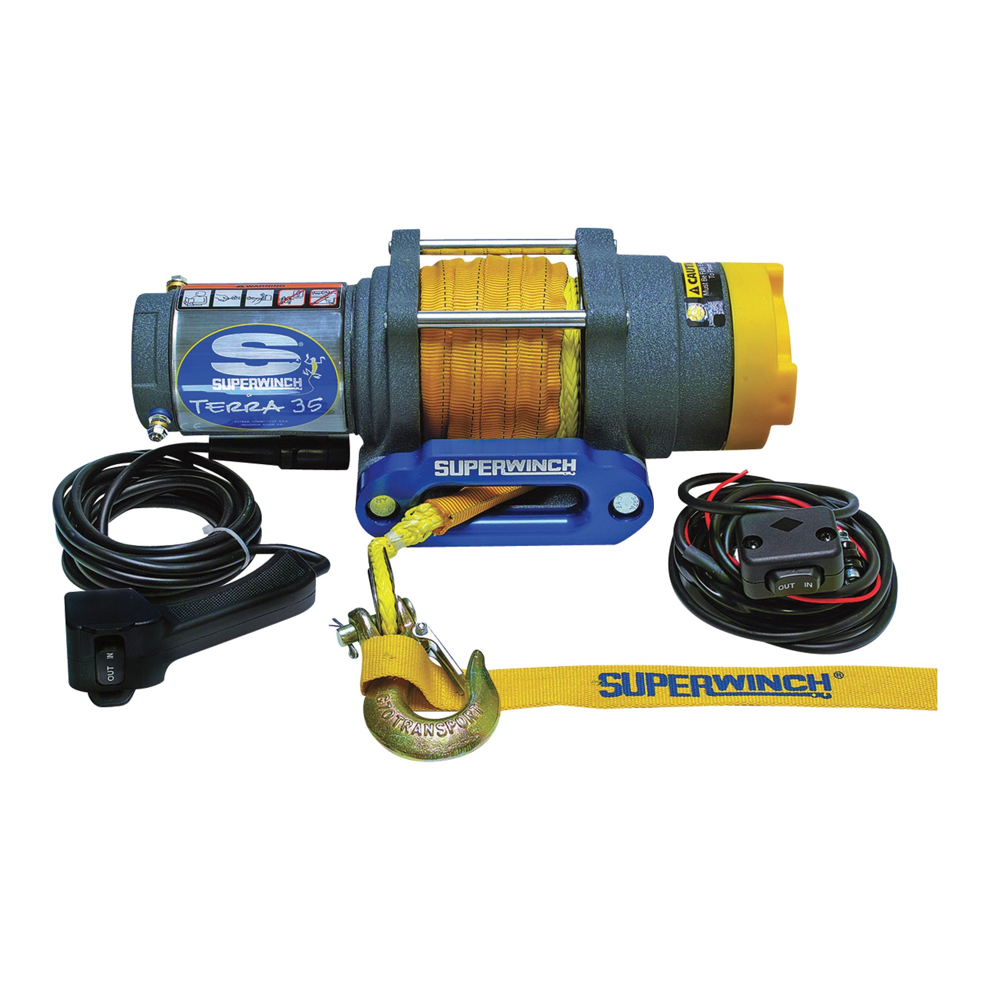 Superwinch 12 Volt ATV Winch - 3500-Lb. Capacity, Synthetic Rope, Model# 1135230